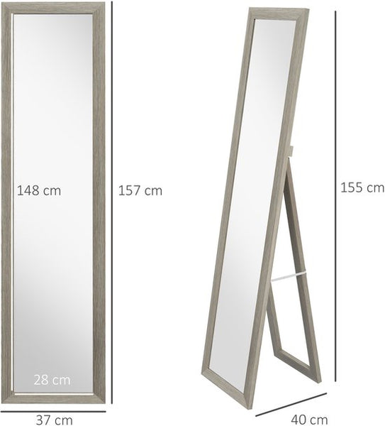 4goodz Passpiegel 157 cm Vrijstaand of Wandmontage