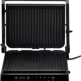 Chefino Forza Digitale Contactgrill - XL - 2000W - PFAS-vrij, uitneembare platen & 5 kookstanden - Groot Formaat - Tosti ijzer - Panini maken - Grill Apparaat - 180 graden uitklapbaar - Tosti Apparaat