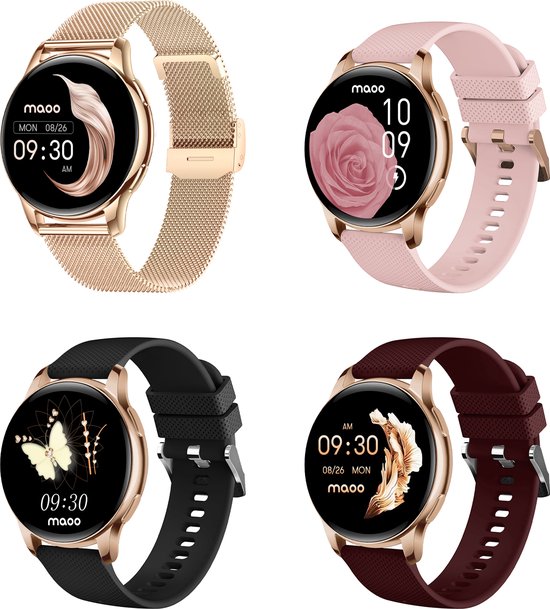 Maoo Ventura - Premium AMOLED Smartwatch Dames