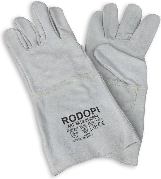 Rodopi® Lashandschoenen - 1 paar - Rundsplitleer - maat 10 XL