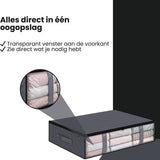 Onderbed opbergtas - 2 stuks - 60x45x15 cm - Kleding of Dekbed opbergen onder het Bed