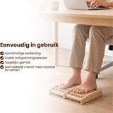 Houten Voetmassage Roller – Voetmassage Apparaat – Voetreflex Massage Roller – Massief Hout – Tegen Vermoeide Voeten – Handmatige Voetmassager