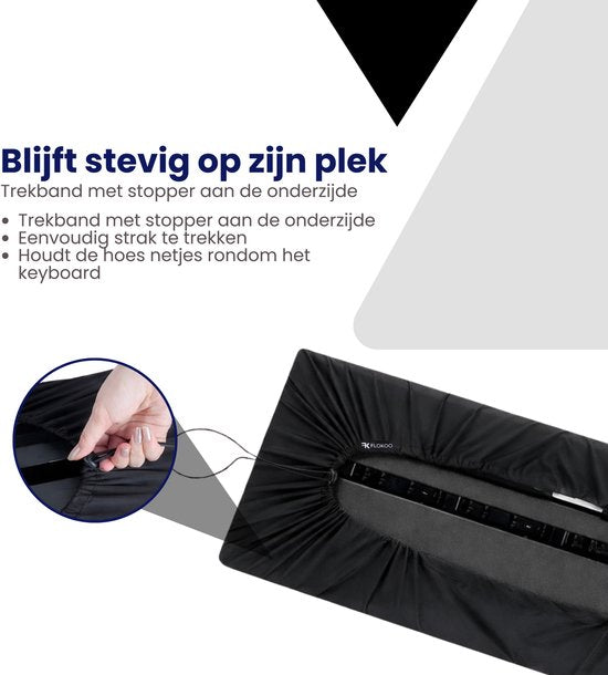 Keyboard Beschermhoes - Keyboard met 66 toetsen tot 98 cm Breed - Pianobeschermer - Keyboardhoes - Stofhoes - Keyboardbeschermer