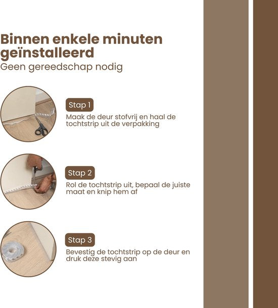 Voor - Deur - Strip - Strip - Tochtstopper