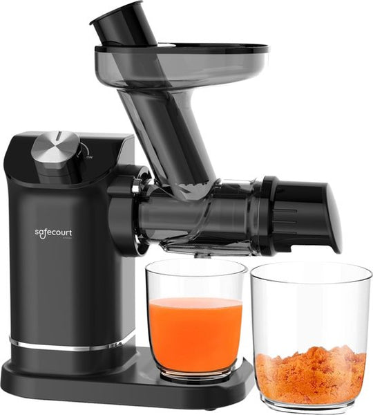 Safecourt Kitchen Slowjuicer - Juicer - Groenten en Fruitpers - BPA-vrij - 700ml - Zwart