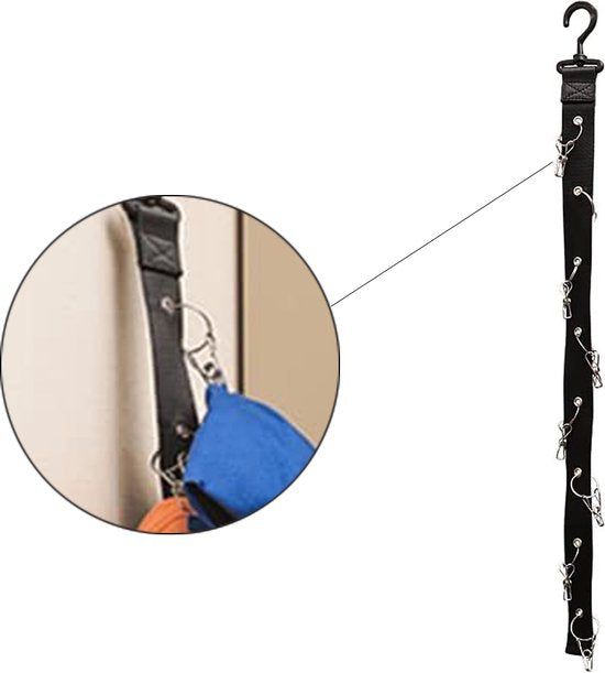 Cap Rack - Zwart - 2 Stuks - 360 Graden Draaibaar - Petten Organizer - Petten Opbergsysteem - Petten Houder - Hat Holder - Petjes Organizer