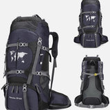 Trekking Rugzak 70+5L – Grote Backpack voor Reizen, Hiken & Backpacken – Ergonomisch, Ademend & Waterafstotend