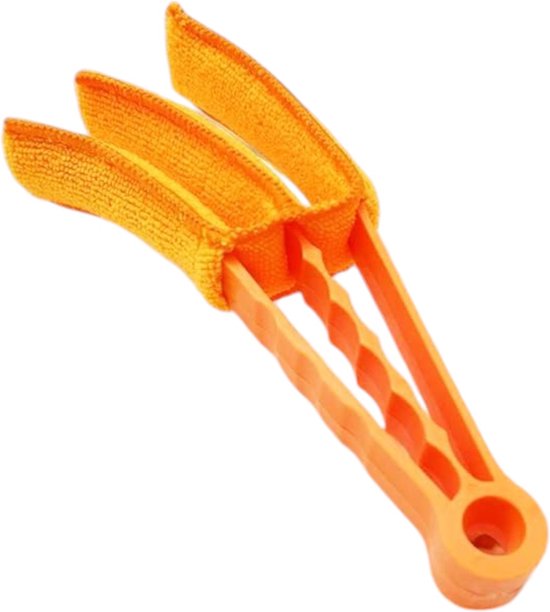 Jaloezie Reiniger - Oranje - 3 Extra Doekjes - 1 Microvezeldoek - Geschikt voor Luxaflex - Lamellen Schoonmaken
