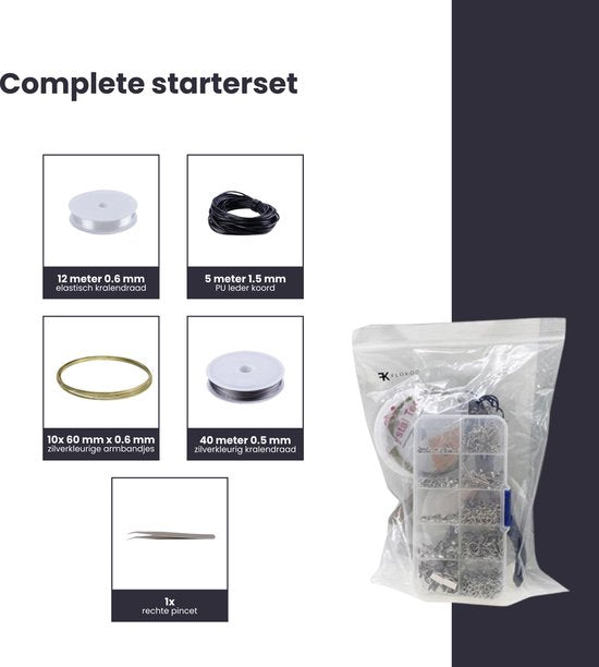 Sieraden Maken Starter Set - DIY Zelf Sieraden Maken Starter Set - Oorbellen - Ketting Hanger - Bedel Armbanden - Resin - Juwelen Start Pakket - Koper