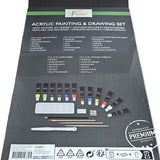 Nassau Fine Art - Leren Schilderen - Schilder Set - Volwassenen - Kinderen - Hobby - Inclusief Verf - Inclusief Kwasten - Canvas Bedrukt - Schildersezel - Moederdag - Vaderdag - Hobby - Professional - Verjaardag