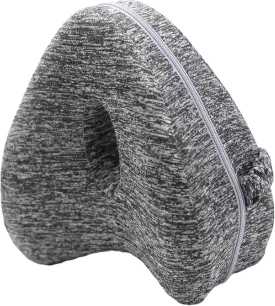 Kniekussen voor in Bed - Grijs - Orthopedisch Kniekussen - Beenkussen - Zijslaapkussen voor Volwassen - Zijslaap Kussen Voor In Bed - Heupklachten