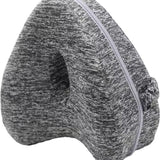 Kniekussen voor in Bed - Grijs - Orthopedisch Kniekussen - Beenkussen - Zijslaapkussen voor Volwassen - Zijslaap Kussen Voor In Bed - Heupklachten