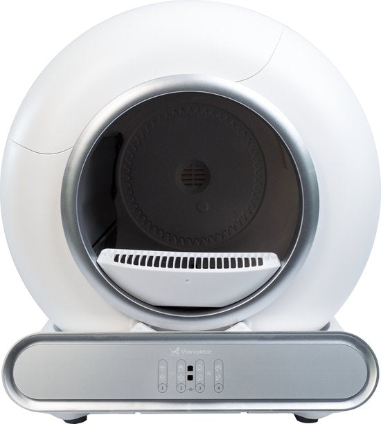 - Automatische Kattenbak - Bedienen via App - 65L - incl matje en 3 rollen opvangzakjes