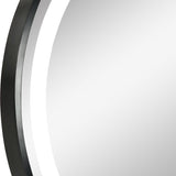 4goodz Ronde Badkamerspiegel 60 cm LED Verlichting 834-393 - Zwart