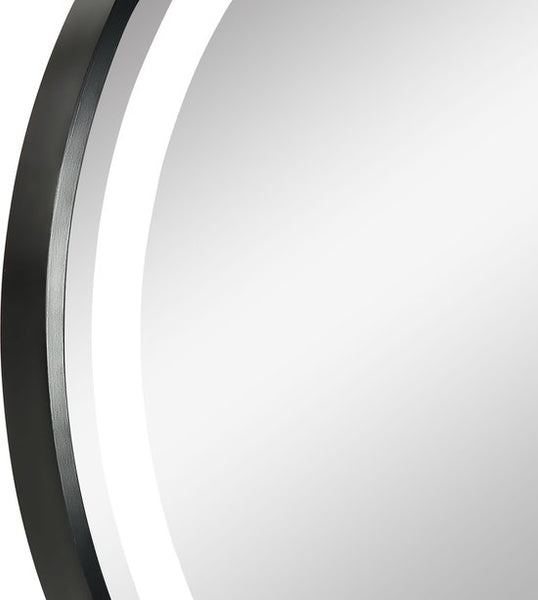 4goodz Ronde Badkamerspiegel 60 cm LED Verlichting 834-393 - Zwart