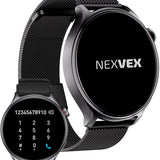 Nexvex® Ultra 2X Smartwatch - Sporthorloge met Belfunctie - Bloeddrukmeter - Stappenteller - Hartslagmeter - Bluetooth Activity Tracker - Android, iOS - 1.46 Inch - Zwart - Staal