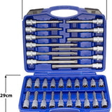 hanSe Werkzeuge® set 32 delig bitjes Torx Extra Lang in Koffer