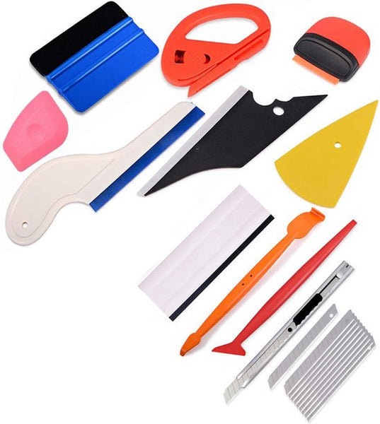 Car Wrap Gereedschapset - 11 Delig - Car Wrap Folie Set - Ramen Blindeer Folie Gereedschap