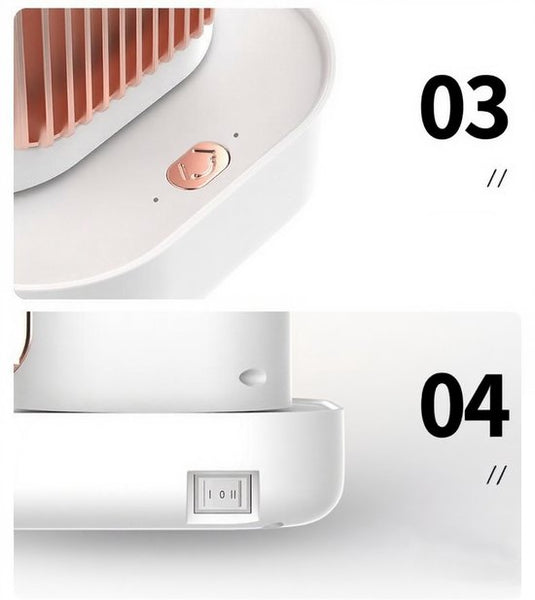 Heater - verwarming - ventilatorkachel - heaters elektrisch voor binnen - luchtverwarmer - Mini Airconditioner Ventilator Draagbare Ruimteverwarming En Koeling 1300W