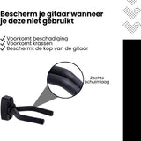 Gitaar Muurbeugel Set van 4 – Gitaarhouder Wand – Verstelbare Gitaarsteun – Universele Gitaar Wandhouder met Zachte Beschermlaag – Geschikt voor Akoestische & Elektrische Gitaar