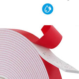24ME® - Strong Dubbelzijdig PE Foam Tape - Wit - 20mm x 1mm - 5 Meter - Extra Sterke Kleefkracht