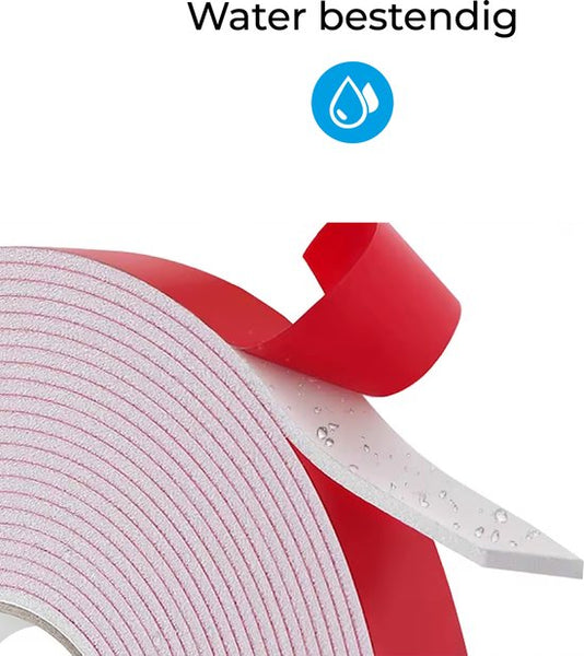 24ME® - Strong Dubbelzijdig PE Foam Tape - Wit - 20mm x 1mm - 5 Meter - Extra Sterke Kleefkracht