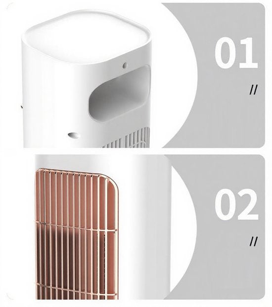Heater - verwarming - ventilatorkachel - heaters elektrisch voor binnen - luchtverwarmer - Mini Airconditioner Ventilator Draagbare Ruimteverwarming En Koeling 1300W