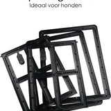 Hondenluik voor Hordeur- Afsluitbaar - 4 Standen - 35x28 cm - Zwart