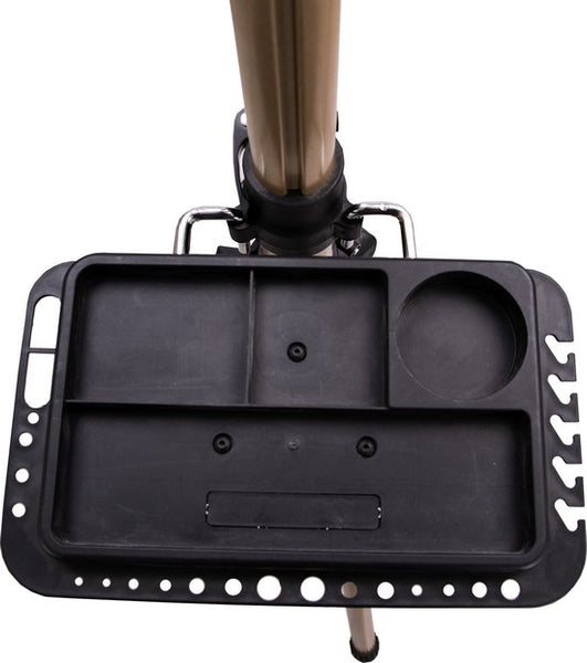 4toolz® Fiets Reparatiestandaard PRO – Aluminium – 360° Draaibaar - Met Gereedschapsbakje