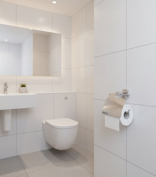 4bathroomz® Oslo toiletrolhouder met klep - WC rolhouder