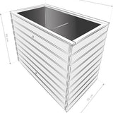 Westmann Houten Verhoogde Plantenbak Moestuin Asket L - 130x70x90cm