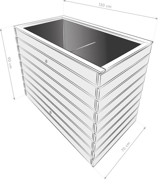 Westmann Houten Verhoogde Plantenbak Moestuin Asket L - 130x70x90cm