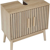 Wastafelonderkast Klaus met Uitsparing - 30x60x70 cm - Wastafelmeubel Bruin