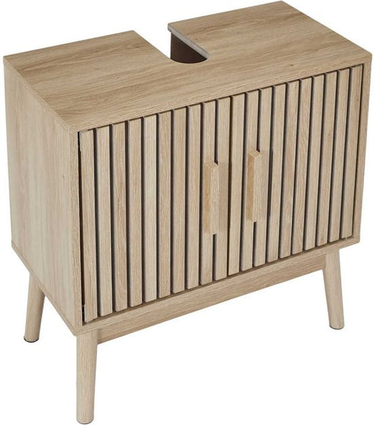 Wastafelonderkast Klaus met Uitsparing - 30x60x70 cm - Wastafelmeubel Bruin