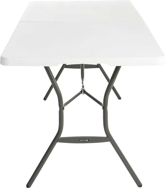 Lifetime® Kunststof tafel opvouwbaar campingtafel - Wit - 182x76x74cm