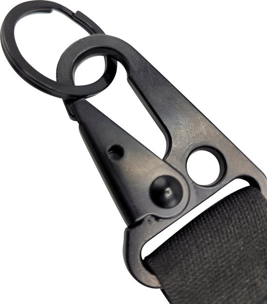 2 Stuks Short Keycord met Metalen Clip - Sleutelhanger - Lanyard