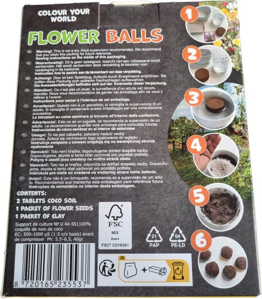 Sasemy - Zomer - Bloem zaden - Wilde Bloemen - Zomerbloemen - Kleuren in je tuin - Bijen en Vlinders - Gele en oranje wilde bloemen