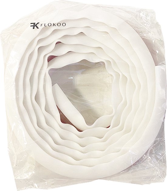 Waterkering - Siliconen - Wit - 2 Meter - Zelfklevende Kitrand - Waterdrempel - Douche dorpel