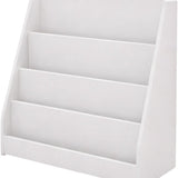 Kinderboekenkast - 88 x 80 x 30 cm - Wit - Hout - Kinderboekenrek - Boekenrek Kinderkamer