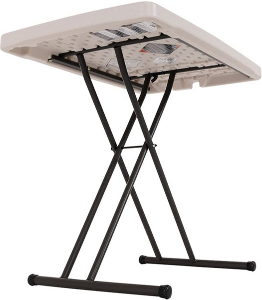 Lifetime® Compacte Campingtafel Bijzettafel Hoogte Verstelbaar - 49x76x53 cm