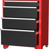Feistos Gereedschapswand Hoge kast Juno 3- 46x264x198 cm - Zwart/Rood
