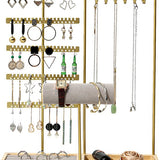 NovaWare - Juwelenhouder - Organizer - Sieradenhouder - Sieradenrekje - Oorbellenrekje - Goud