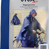 Regenponcho - Blauw - One size fits all - Fietsponcho - Wanderlponcho - Regenpak - Regenjas