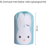 Speelgoedzak XL - Blauw - Opbergzak Speelgoed - Multifunctionele XL Opbergtas - Speelgoed Opberger Opbergzak - Kleding Waszak - Lichtblauw