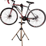 4toolz® Fiets Reparatiestandaard PRO – Aluminium – 360° Draaibaar - Met Gereedschapsbakje