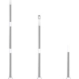 Schrobber 2 in 1 - Wit-Grijs - Douchetrekker - Schrobbezem - Trekker douche - Luiwagen - Trekker - Schuurborstel - Schrobborstel Met telescopische steel