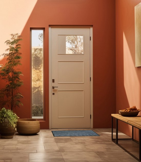 AKSA Home® Deurmat binnen - Droogloopmat voor binnen - 60 x 90 cm - Grijs