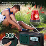 Draagbare NoodRadio Solar Opwindbaar - Powerbank Zonneenergie met - Noodpakket - Draagbare Radio