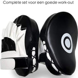 Stootkussens - Bokspads - Met Target - 2 Stuks - Zwart-Wit