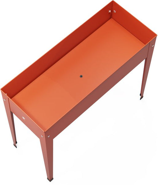Herstera Garden® Urban Hoge Plantenbak Staal - 100x40x84cm - Rood
